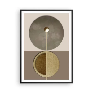 Affiche dans un cadre noir - Poster - Équilibre parfait - 70x100 cm