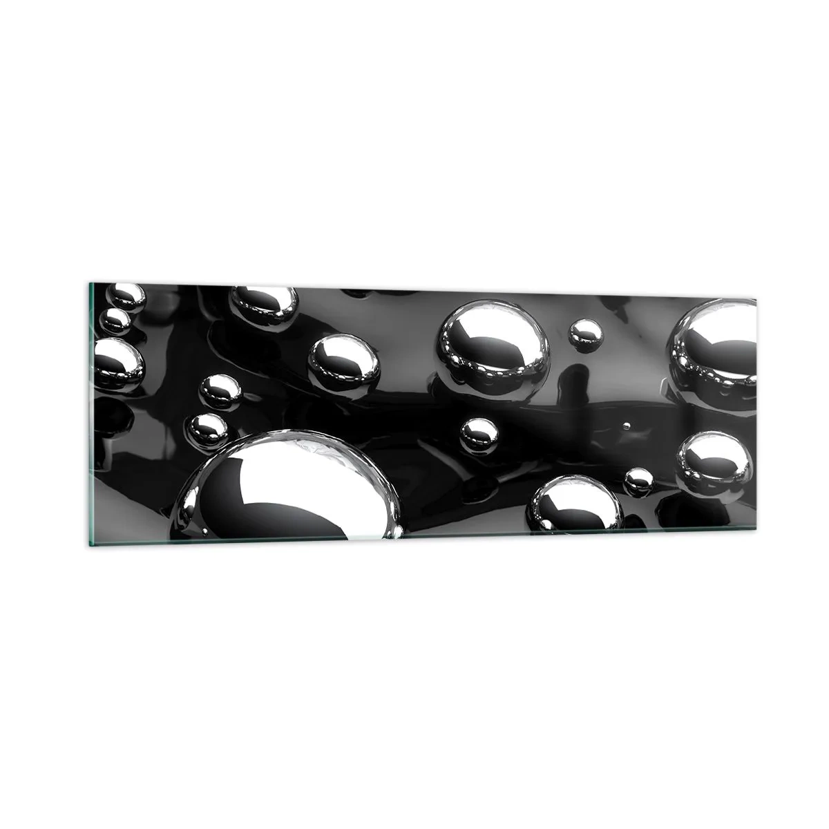 Impression sur verre - Image sur verre - D'un ton noir - 90x30 cm