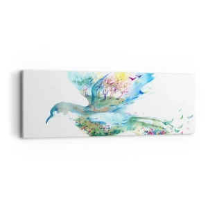Impression sur toile - Image sur toile - Sur les ailes de la nature - 90x30 cm