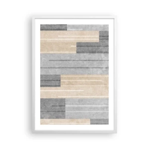 Affiche dans un cadre blanc - Poster - Composition : se tenir droit - 50x70 cm