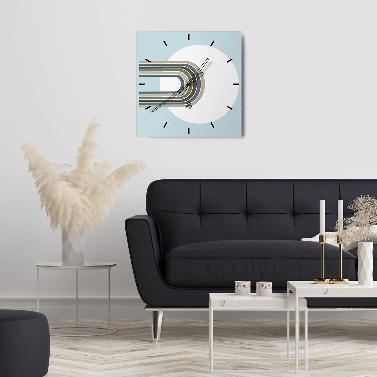 Horloge murale - Pendule murale - Attraction irrésistible - 40x40 cm