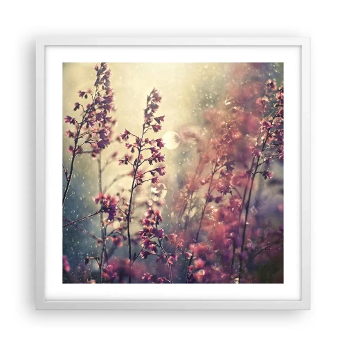Affiche dans un cadre blanc - Poster - Jardin secret - 50x50 cm