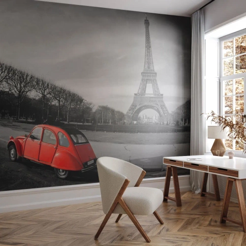 Papier Peint Autocollant Deluxe Sticker - Plus parisien que Paris lui-même - Ville, tour Eiffel, Paris - 150x105 cm