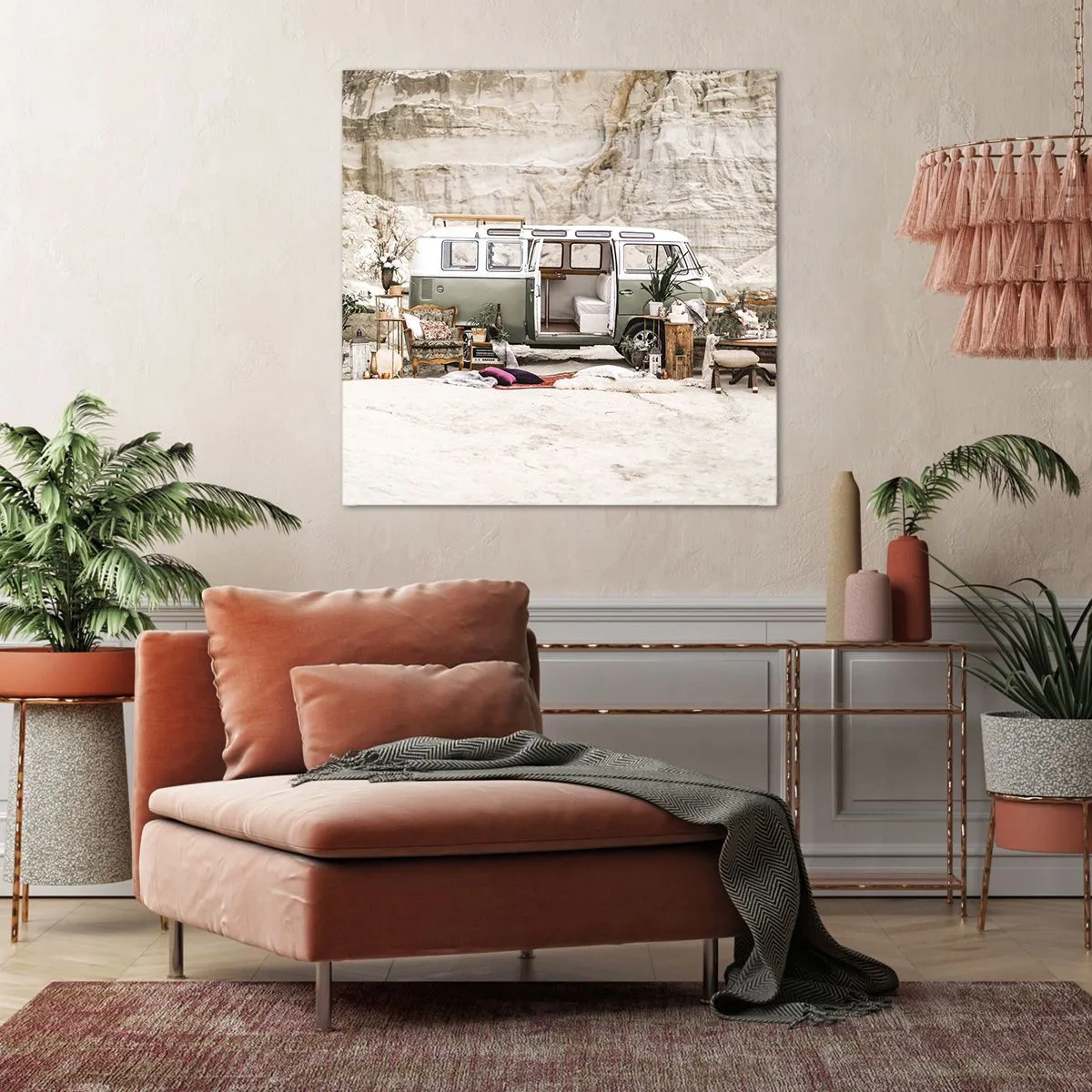 Impression sur toile - Image sur toile - Il est temps de commencer le voyage - 60x60 cm