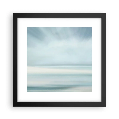 Affiche dans un cadre noir - Poster - Paix à l'horizon - 30x30 cm