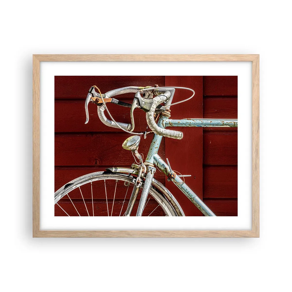 Affiche dans un chêne clair - Poster - Construit pour la victoire - 50x40 cm