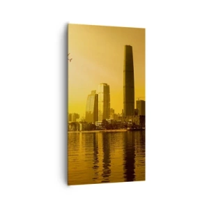Impression sur toile - Image sur toile - La ville en or - 65x120 cm