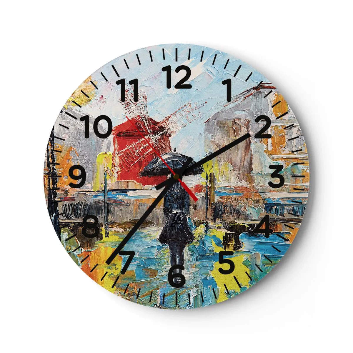 Horloge murale - Pendule murale - Légende parisienne - 30x30 cm