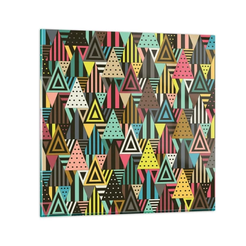 Impression sur verre - Image sur verre - En rythme de trois - 30x30 cm