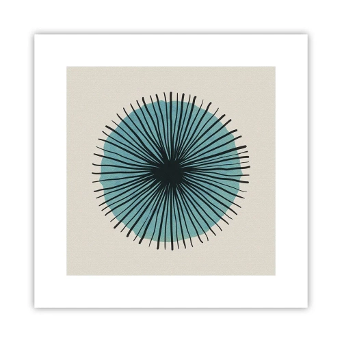 Affiche - Poster - Rayonnant dans l'azur - 30x30 cm