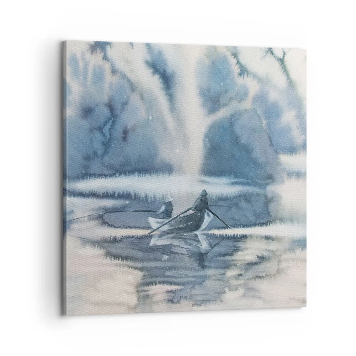 Impression sur toile - Image sur toile - Les pêcheurs dans leur paradis - 60x60 cm