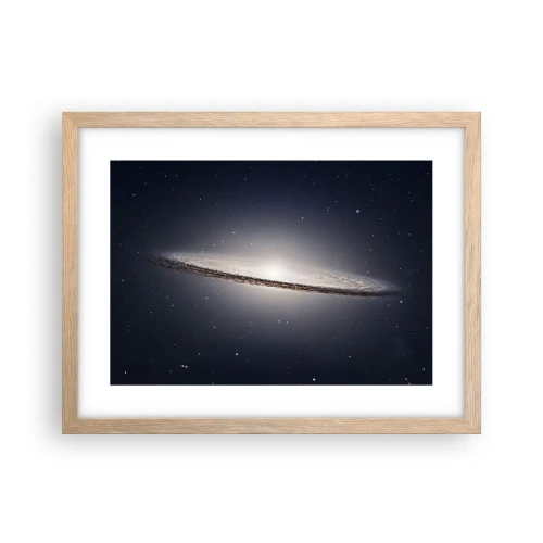Affiche dans un chêne clair - Poster - Il y a bien longtemps, dans une galaxie très lointaine… - 40x30 cm