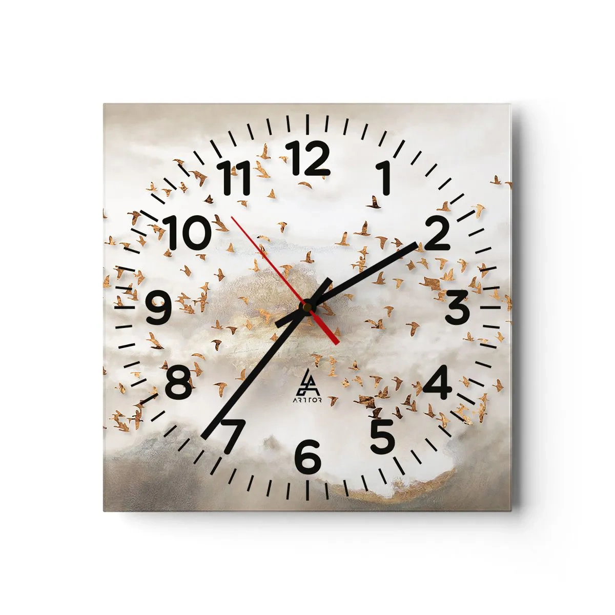 Horloge murale - Pendule murale - Il est l'heure… - 30x30 cm