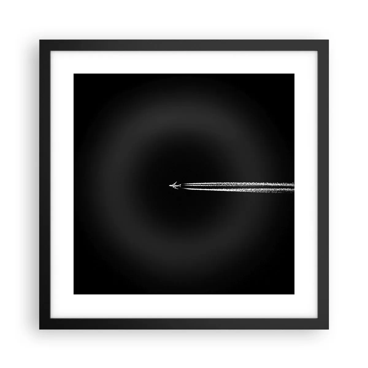 Affiche dans un cadre noir - Poster - Dans une autre dimension - 40x40 cm