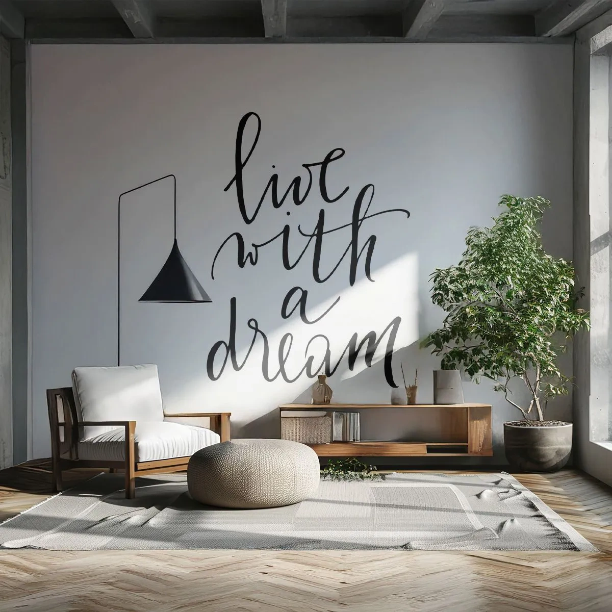 Papier Peint Autocollant Deluxe Sticker - Bien sur - Typographie, Affirmation, Maxime - 250x175 cm