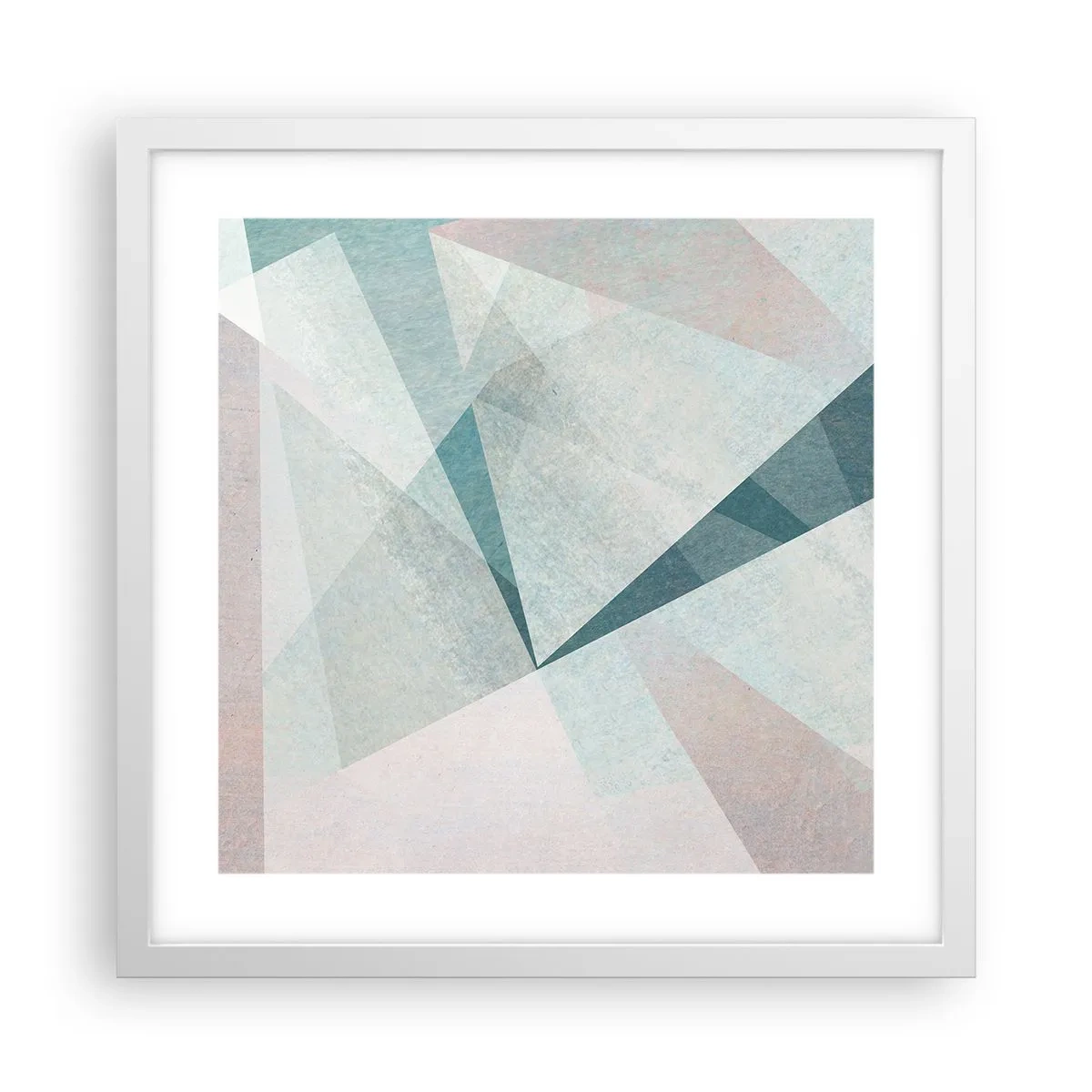 Affiche dans un cadre blanc - Poster - Calme bien que dynamique - 40x40 cm