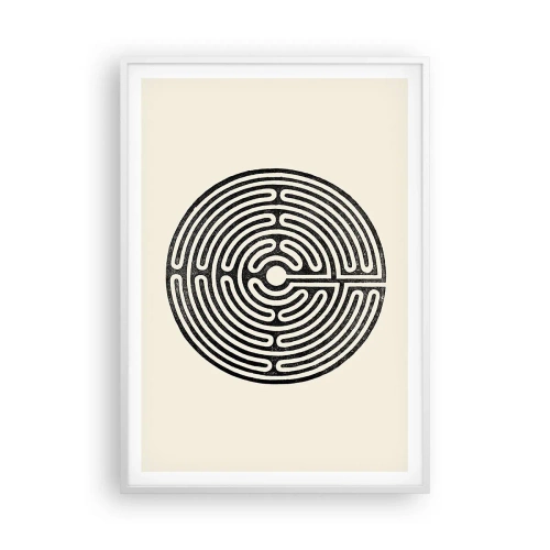 Affiche dans un cadre blanc - Poster - Ordre mystérieux - 70x100 cm