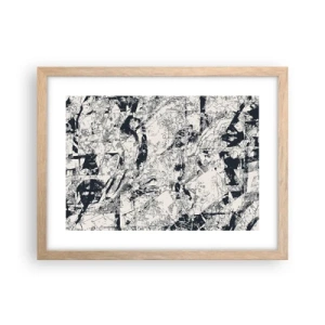 Affiche dans un chêne clair - Poster - Interpénétration des contraires - 40x30 cm