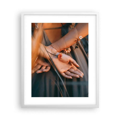 Affiche dans un cadre blanc - Poster - Liée à la nature - 40x50 cm