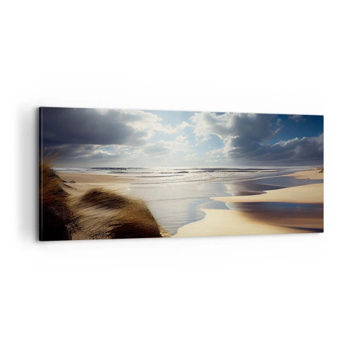 Impression sur toile - Image sur toile - Plage, plage sauvage - 100x40 cm