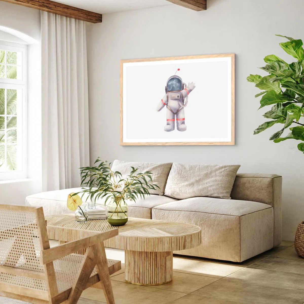 Affiche dans un chêne clair - Poster - C'est tout pour le moment! - 91x61 cm