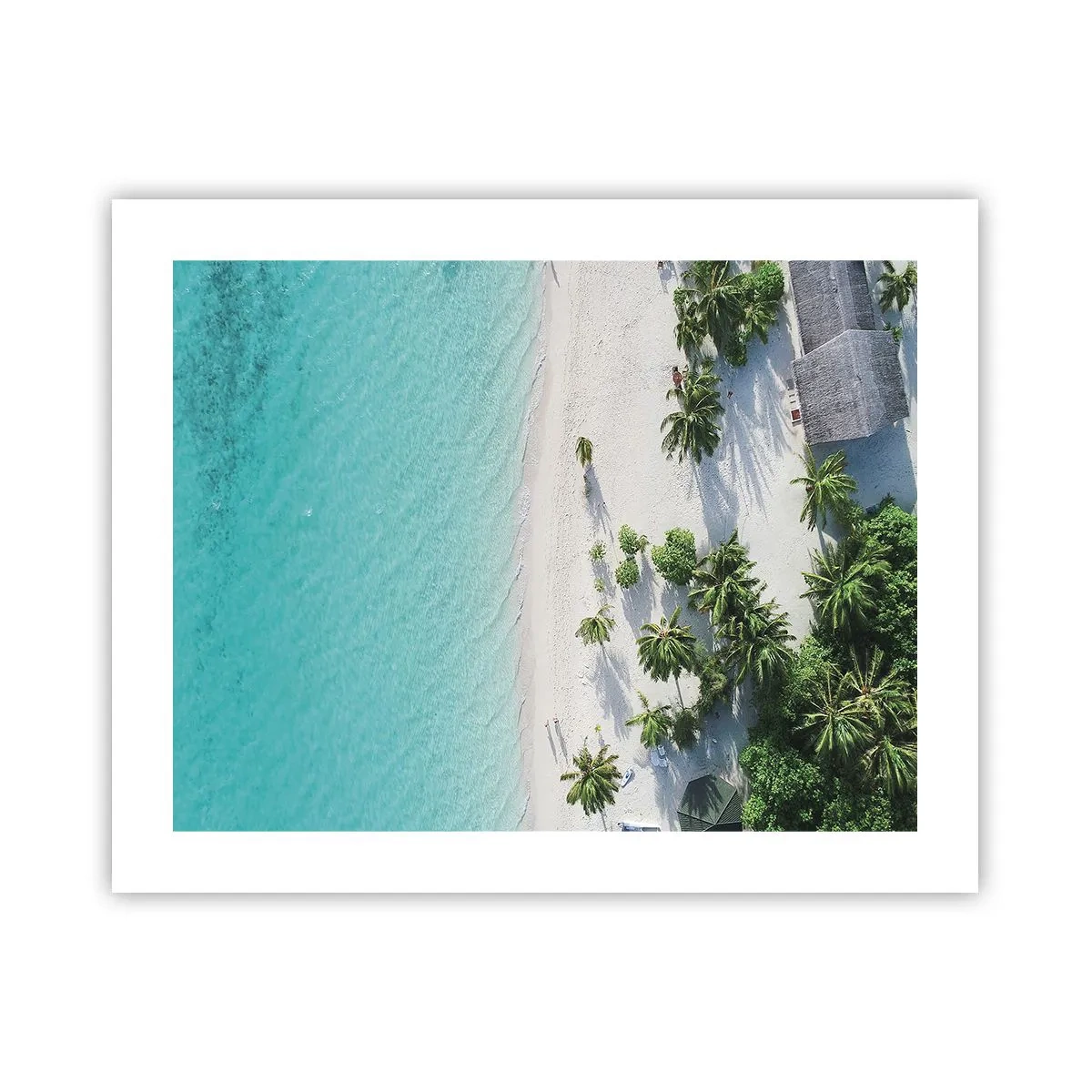 Affiche - Poster - Vacances au paradis - 50x40 cm
