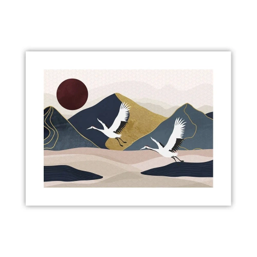 Affiche - Poster - Encore une fois, la journée s'est ÉCOULÉE - 40x30 cm