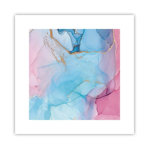 Affiche - Poster - Rencontre et mélange - 30x30 cm