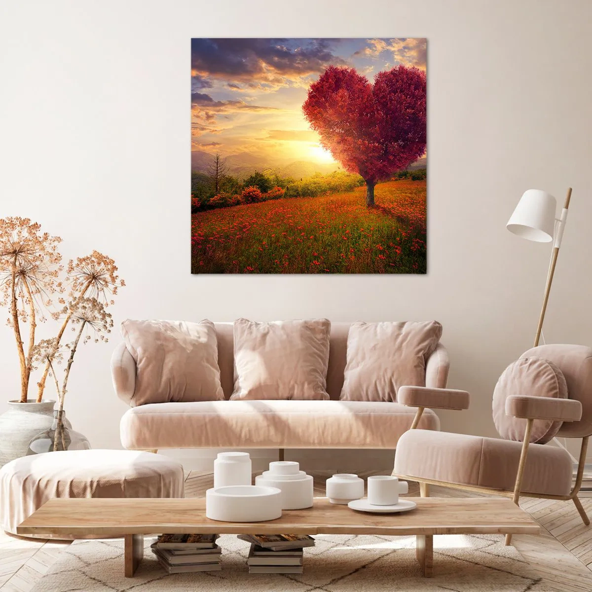 Impression sur toile - Image sur toile - Touche le cœur - 30x30 cm