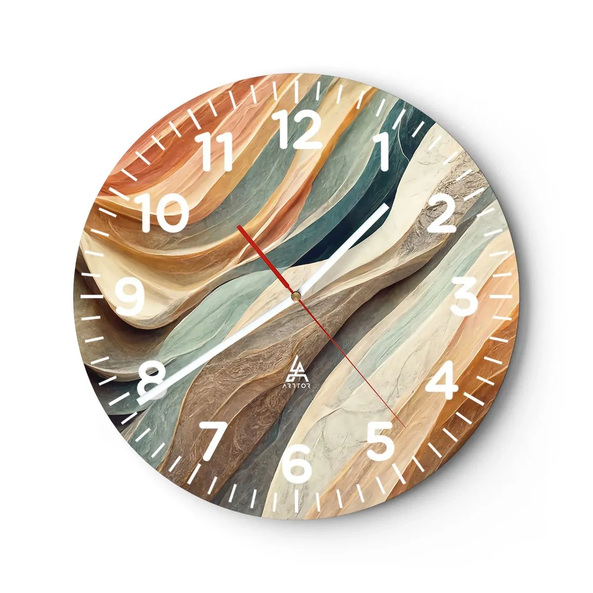 Horloge murale - Pendule murale - Le moment avant le changement - 40x40 cm