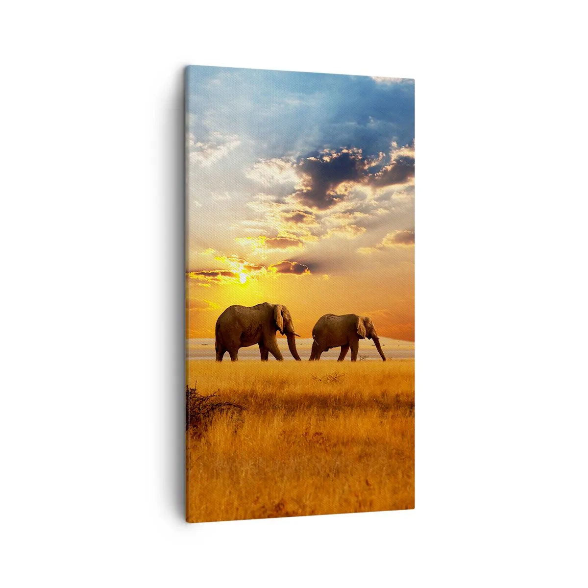 Impression sur toile - Image sur toile - Déambulation familliale - 45x80 cm
