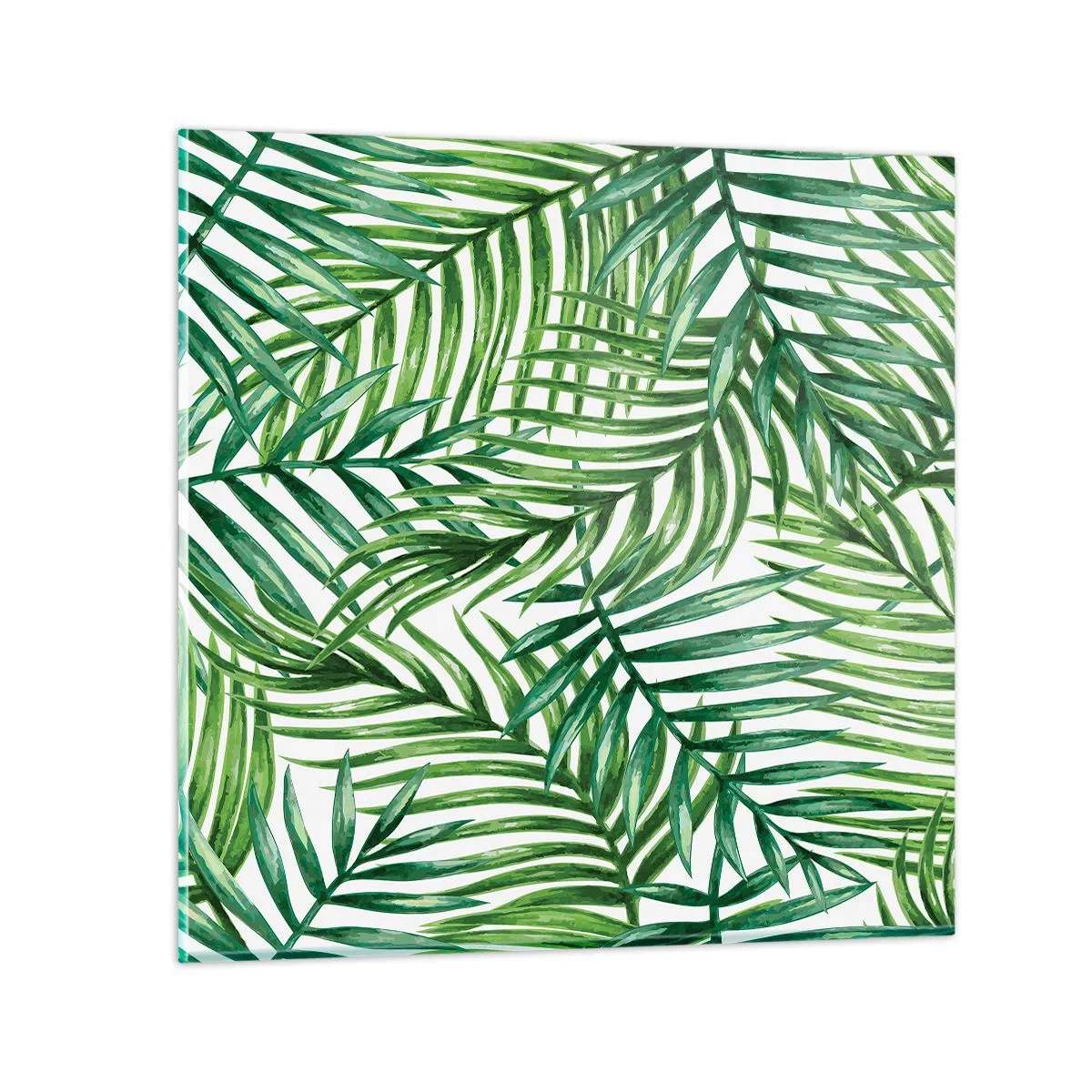 Impression sur verre - Image sur verre - Sous la canopée verte - 40x40 cm