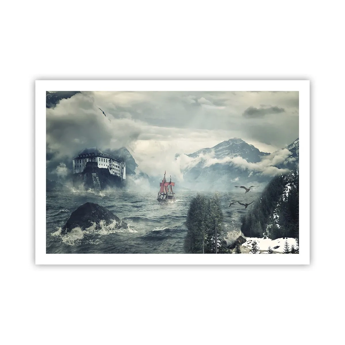 Affiche - Poster - Dans l'eau magique - 91x61 cm