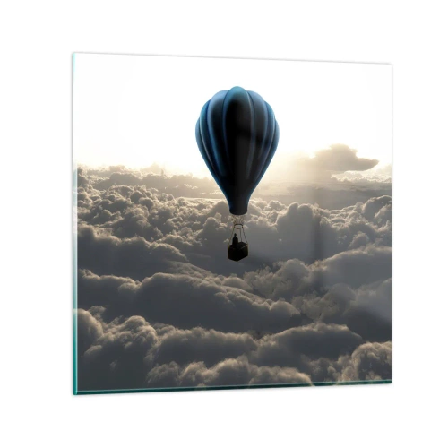 Impression sur verre - Image sur verre - Un vagabond au dessus des nuages - 50x50 cm