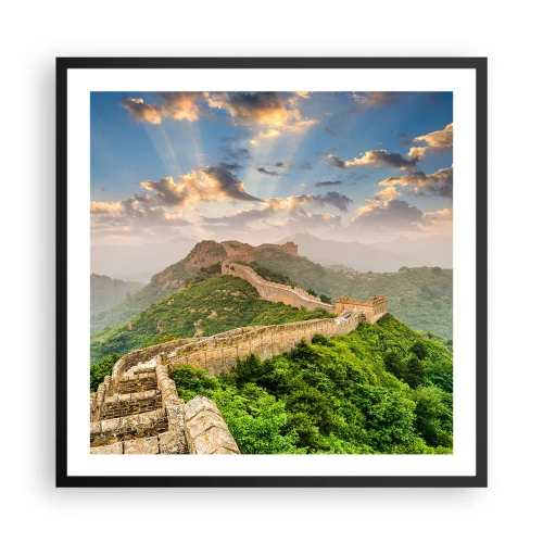 Affiche dans un cadre noir - Poster - Grandeur éternelle - 60x60 cm