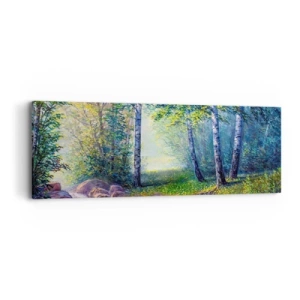 Impression sur toile - Image sur toile - Paysage idyllique - 90x30 cm
