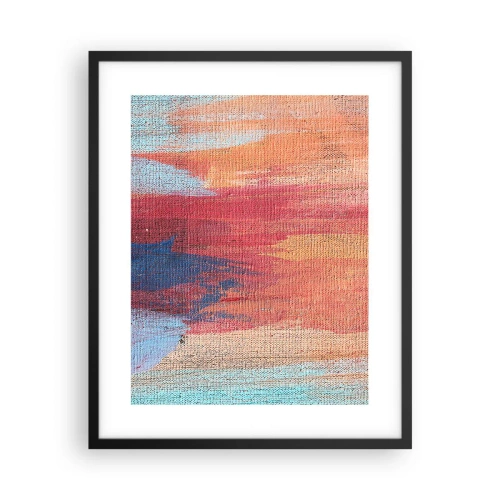 Affiche dans un cadre noir - Poster - Ecoulement de l'arc-en ciel - 40x50 cm