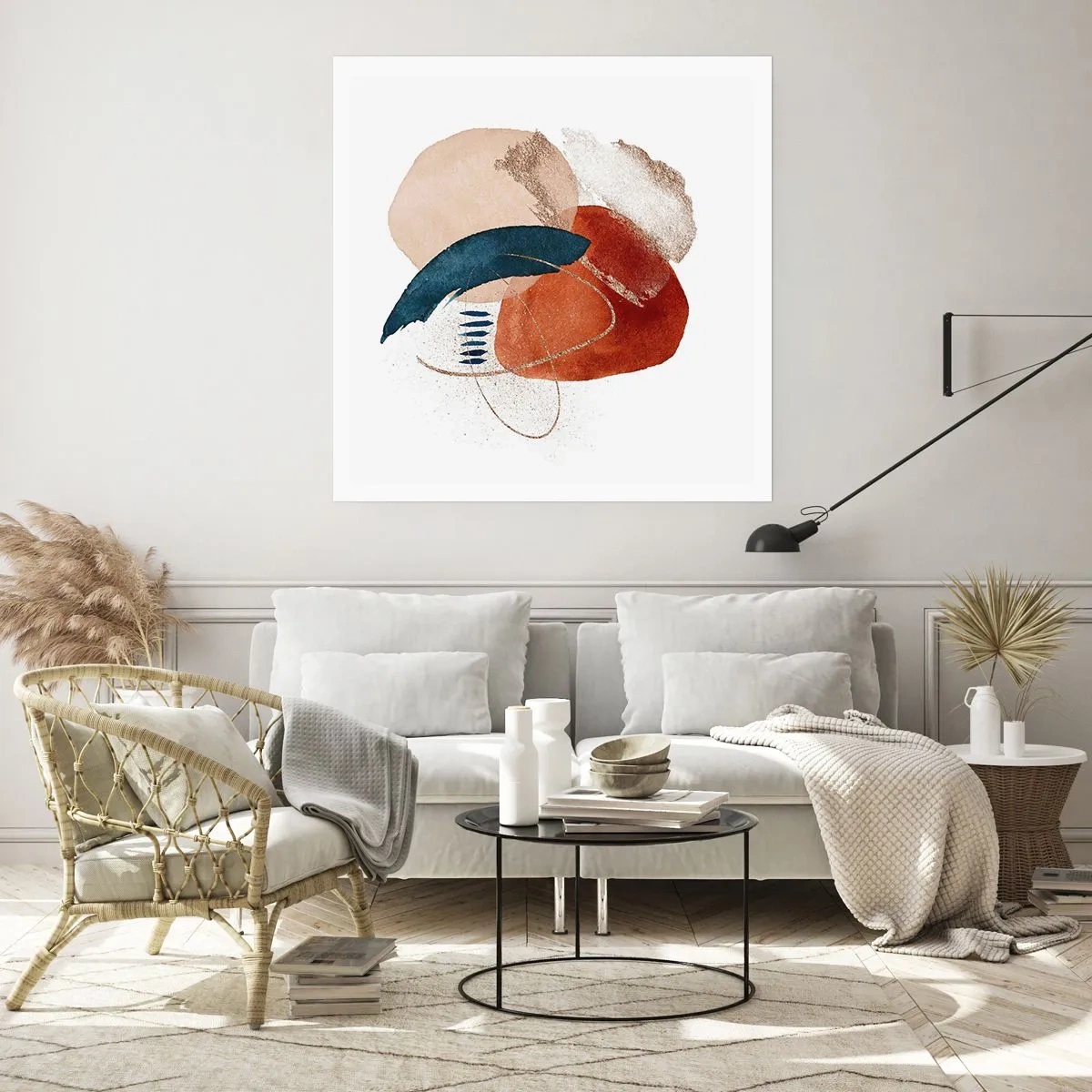 Affiche - Poster - Composition ovale - 40x40 cm
