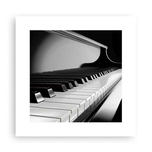 Affiche - Poster - Harmonie des formes et des couleurs - 30x30 cm