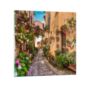 Impression sur verre - Image sur verre - Ruelle italienne - 70x70 cm
