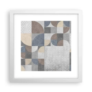 Affiche dans un cadre blanc - Poster - Fantaisie de la céramique  - 30x30 cm