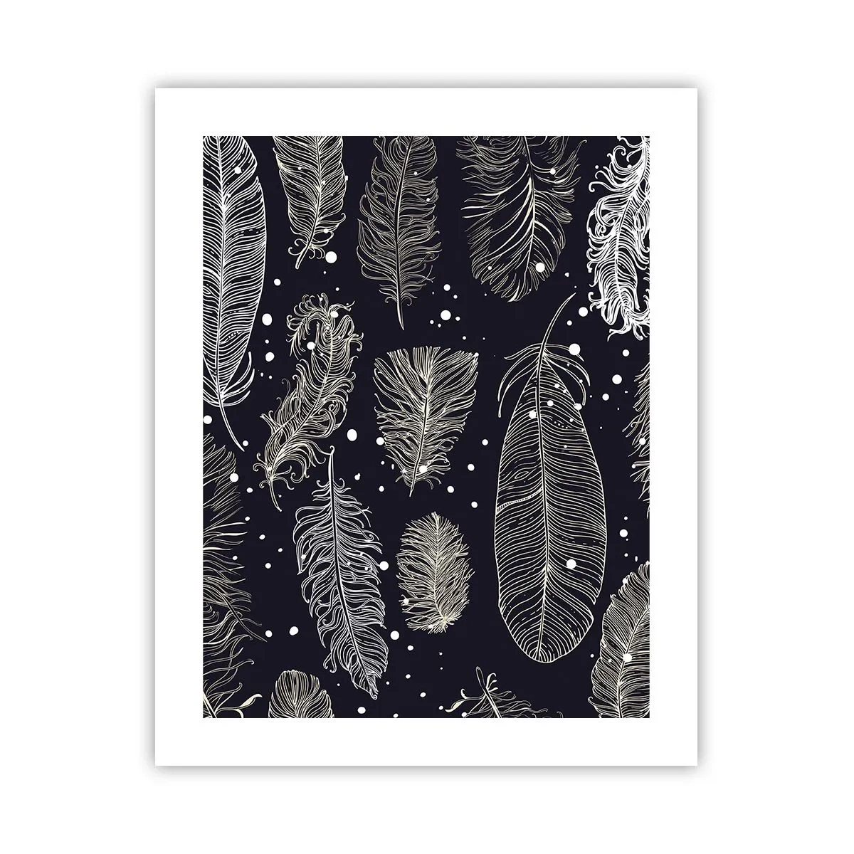 Affiche - Poster - Toile de plumes - 40x50 cm