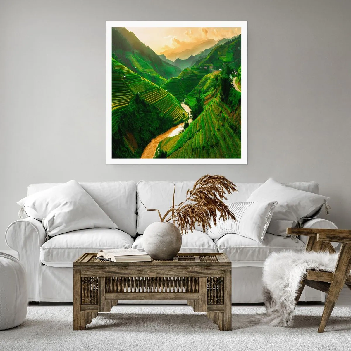 Affiche - Poster - Vallée vietnamienne - 40x40 cm