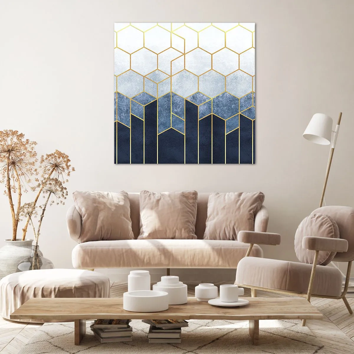 Impression sur toile - Image sur toile - Composition en rythme syncopé - 40x40 cm