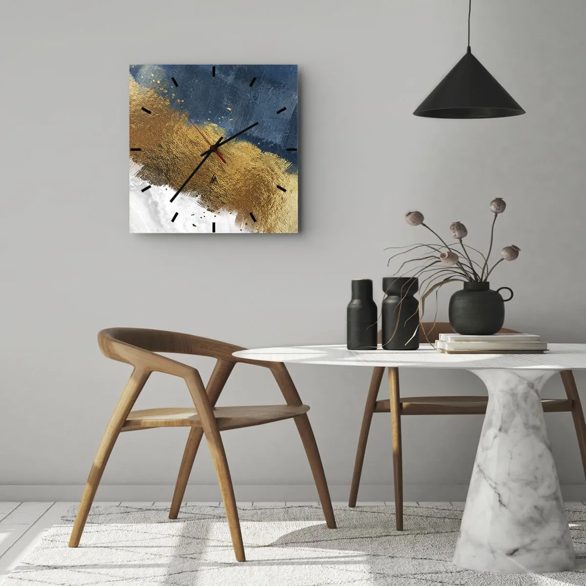 Horloge murale - Pendule murale - Les couleurs de l’été - 40x40 cm