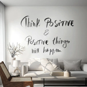 Papier Peint Autocollant Deluxe Sticker - Comment vivre? - Typographie, Affirmation, Maxime - 100x70 cm