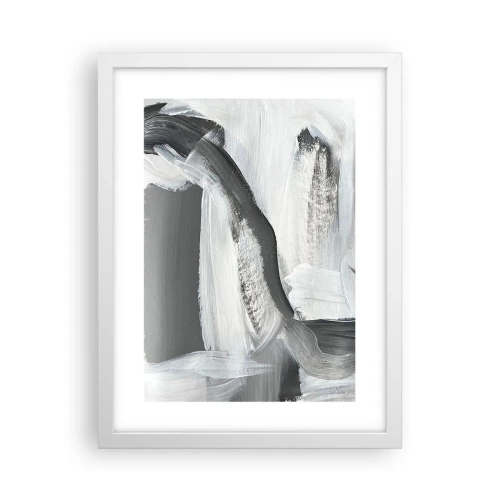 Affiche dans un cadre blanc - Poster - Un geste décisif - 30x40 cm