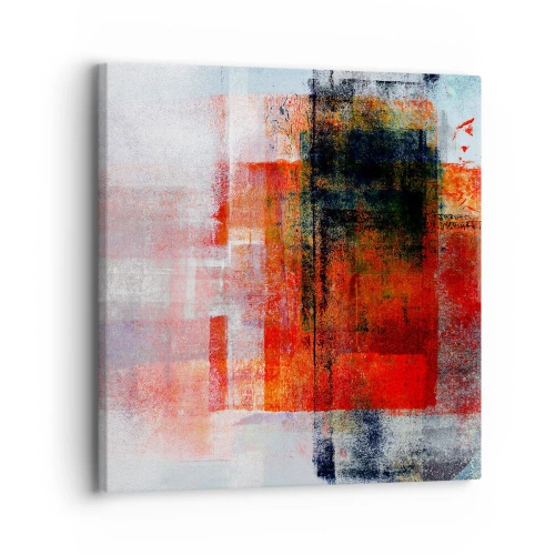 Impression sur toile - Image sur toile - Composition embrasée - 30x30 cm