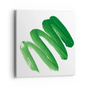 Impression sur toile - Image sur toile - Blague verte - 40x40 cm