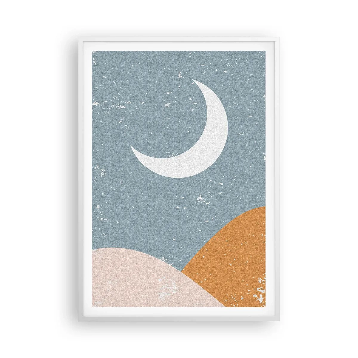 Affiche dans un cadre blanc - Poster - Miracle de nombreuses nuits - 70x100 cm